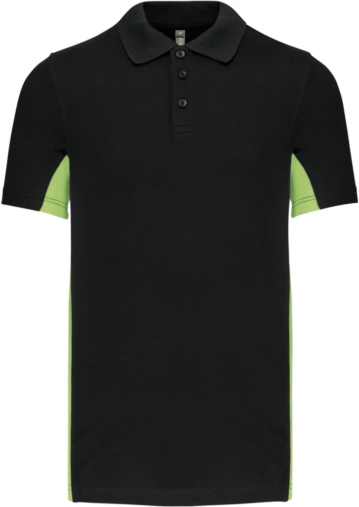 2-farbiges Piqué Polo "Flag"