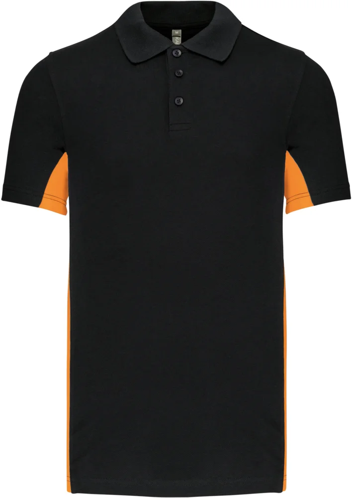 2-farbiges Piqué Polo "Flag"