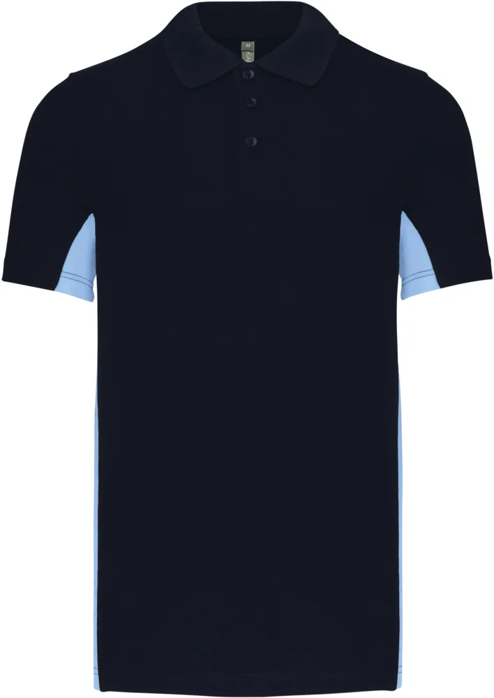 2-farbiges Piqué Polo "Flag"