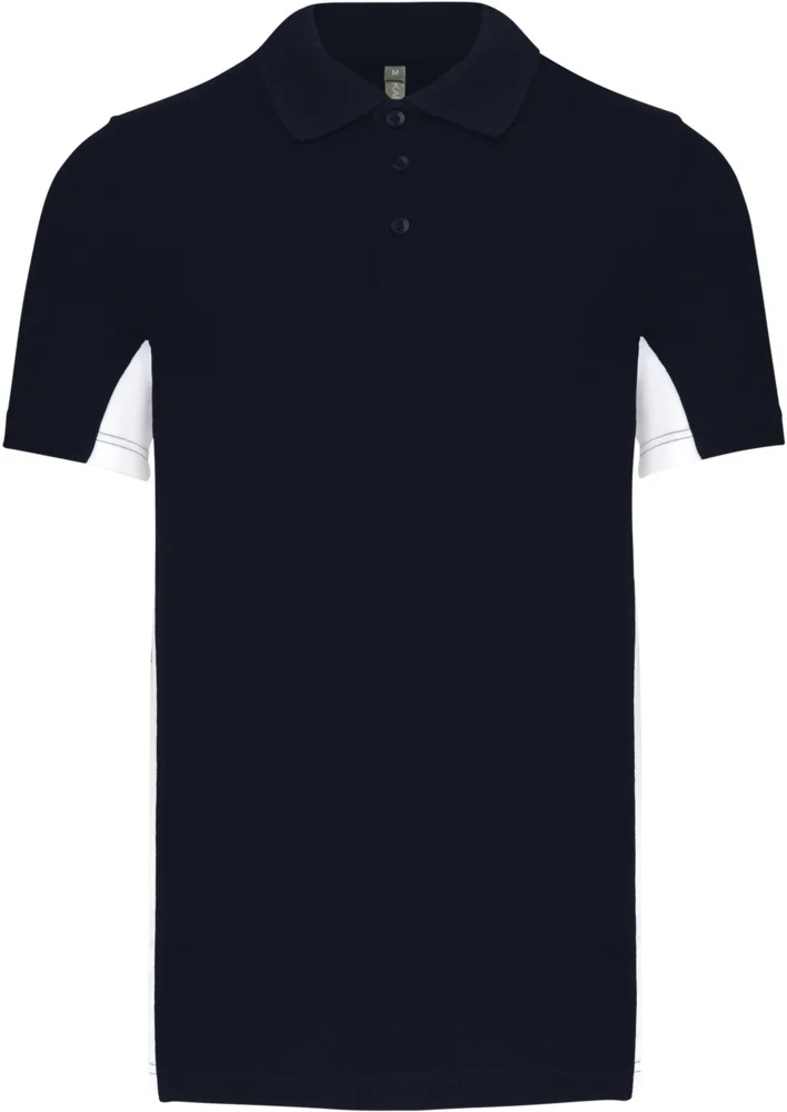 2-farbiges Piqué Polo "Flag"