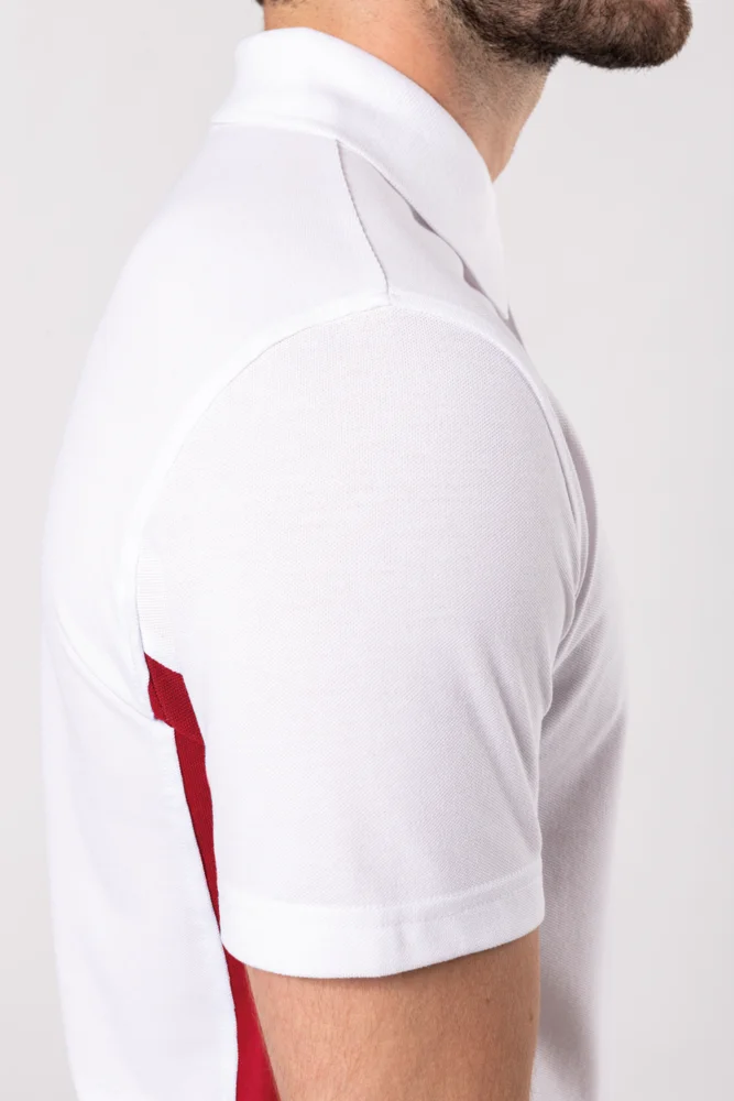 2-farbiges Piqué Polo "Flag"