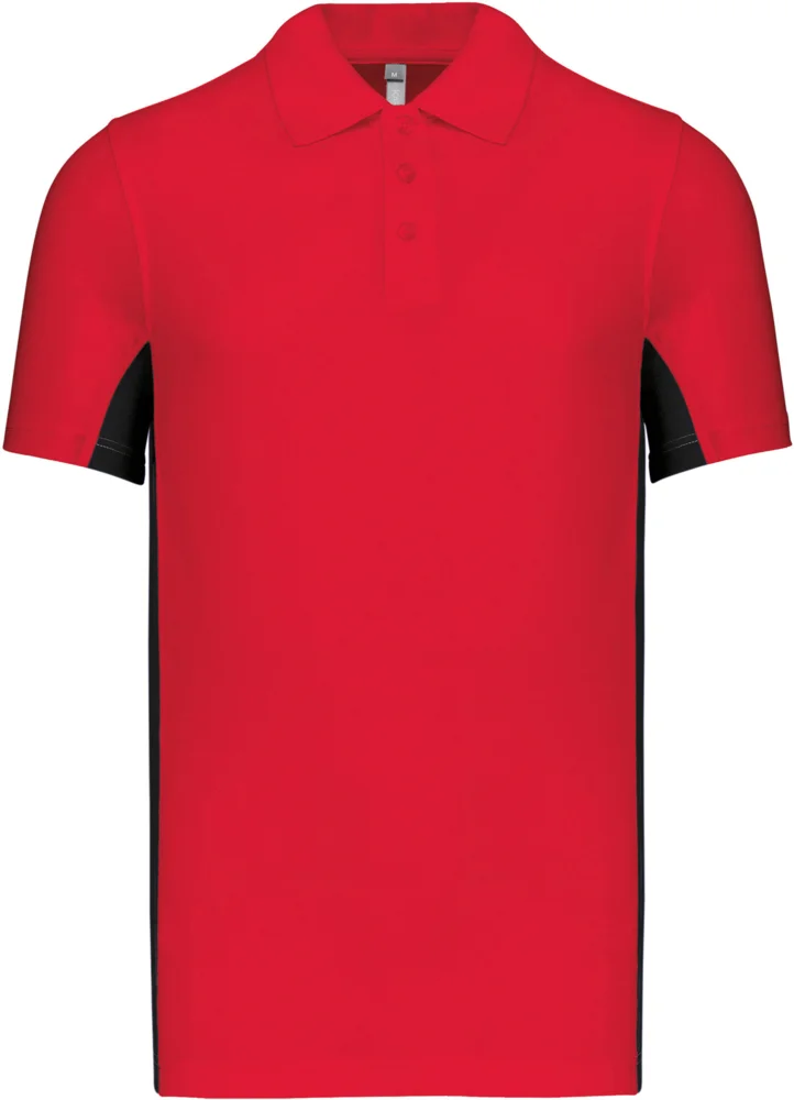 2-farbiges Piqué Polo "Flag"