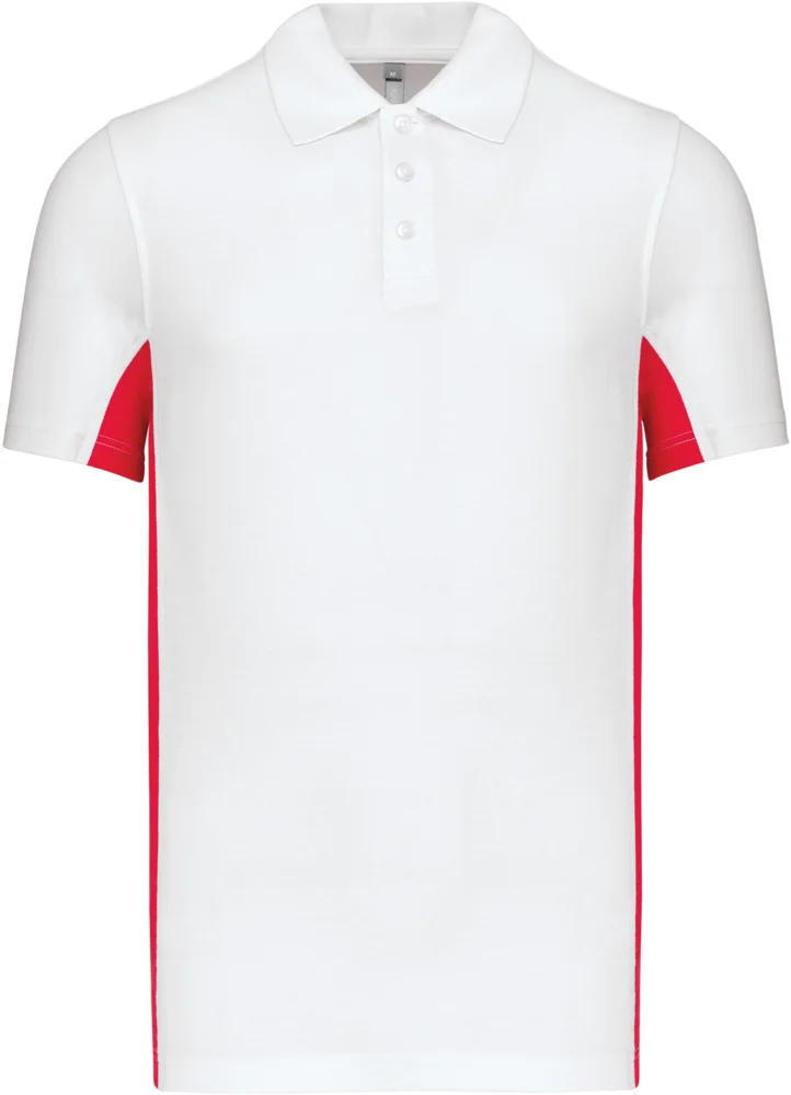 2-farbiges Piqué Polo "Flag"