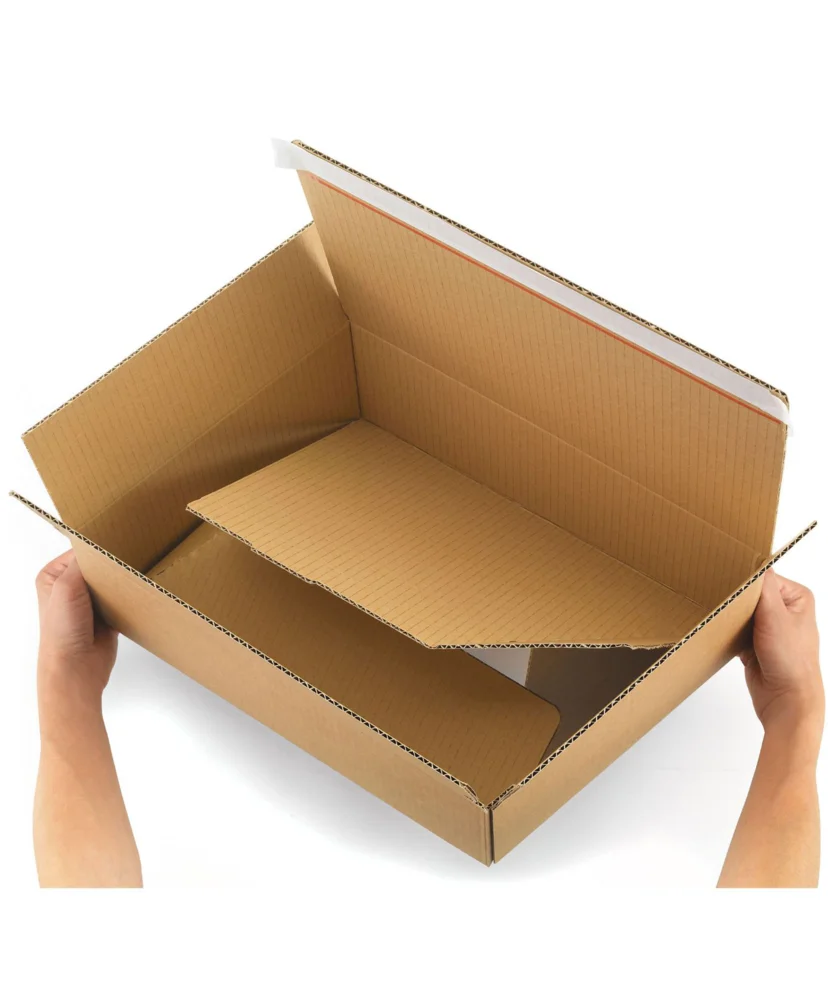 20 Cardboard Postal Boxes with Self Adhesive Strip