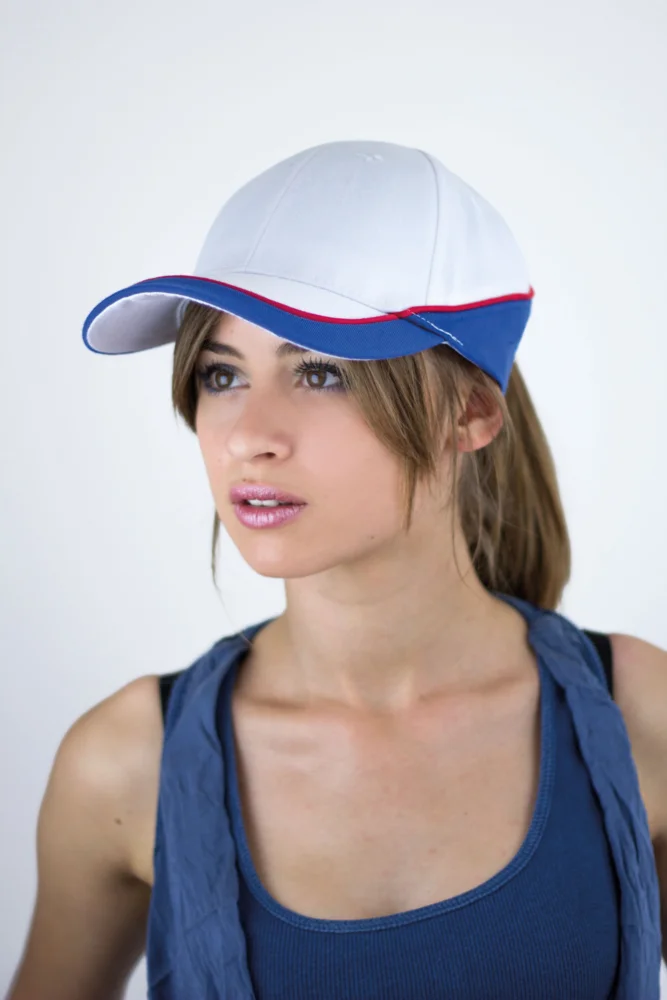 3-farbige 6 Panel Kappe