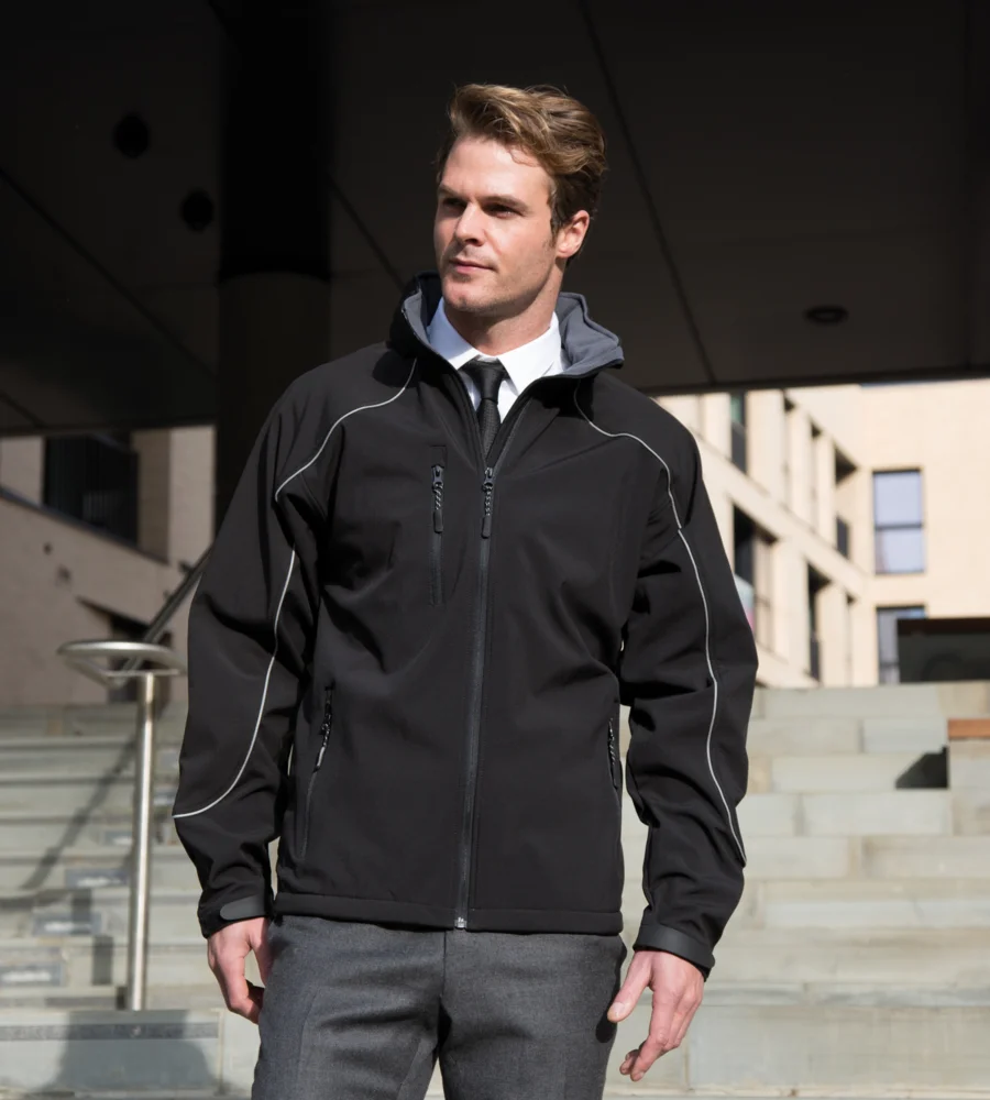 3-Layer Hooded Softshell Jacket "Icefell"