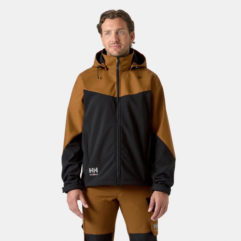 3-Lagen Kapuzen Softshell Jacke "Oxford"