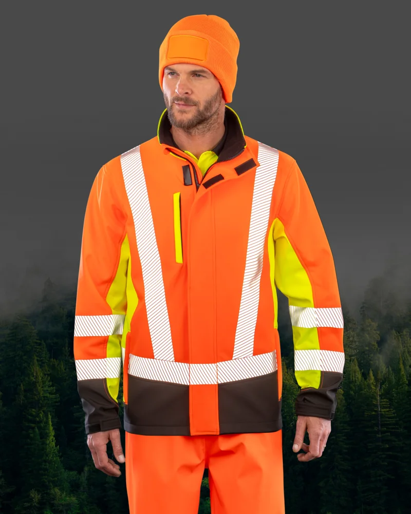 3-Lagen Sicherheits Softshell Jacke