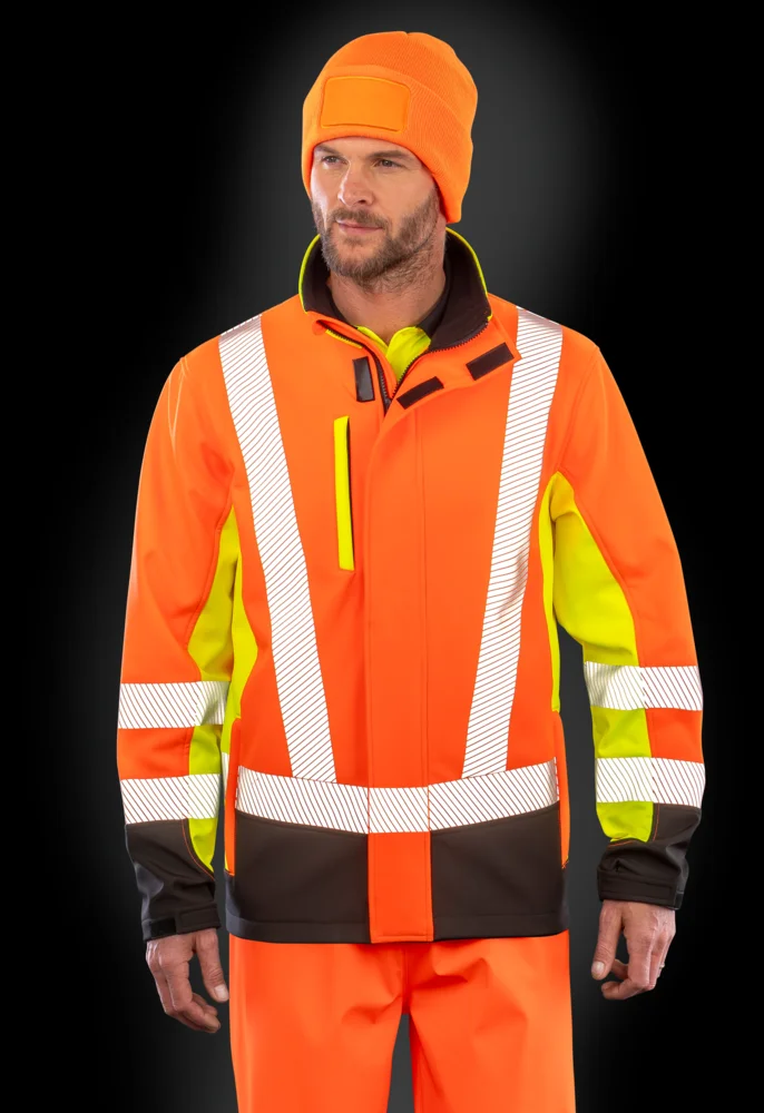 3-Lagen Sicherheits Softshell Jacke