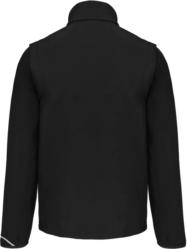 3-Lagen Softshell Jacke mit abnehmbaren Ärmeln
