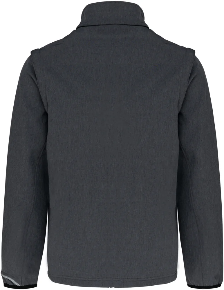 3-Lagen Softshell Jacke mit abnehmbaren Ärmeln