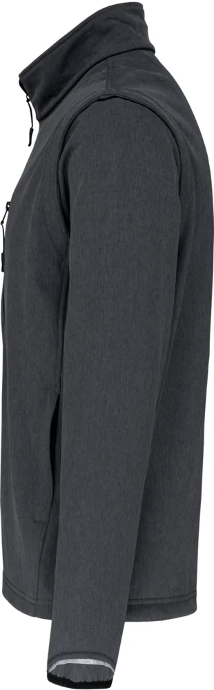 3-Lagen Softshell Jacke mit abnehmbaren Ärmeln