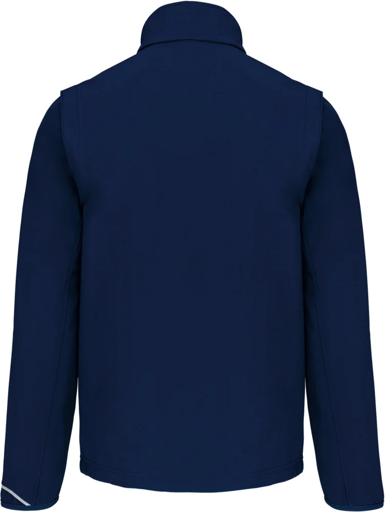 3-Lagen Softshell Jacke mit abnehmbaren Ärmeln