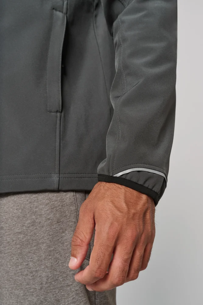 3-Lagen Softshell Jacke mit abnehmbaren Ärmeln