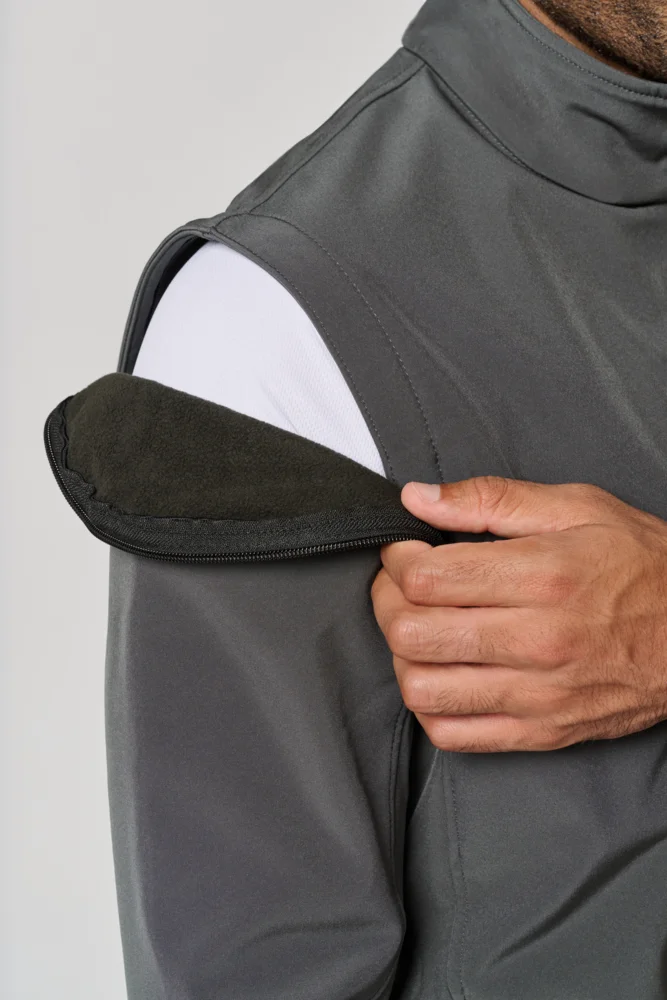 3-Lagen Softshell Jacke mit abnehmbaren Ärmeln
