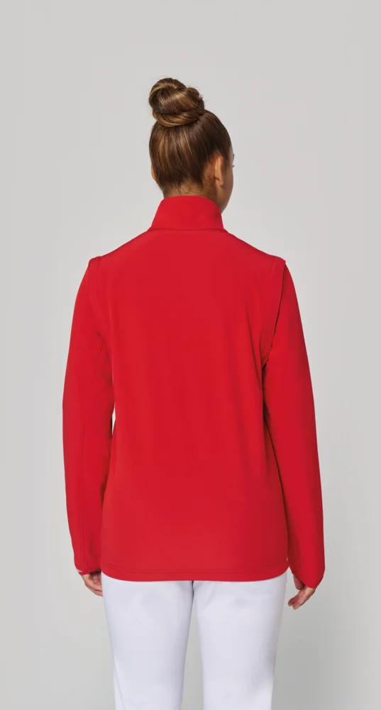 3-Lagen Softshell Jacke mit abnehmbaren Ärmeln