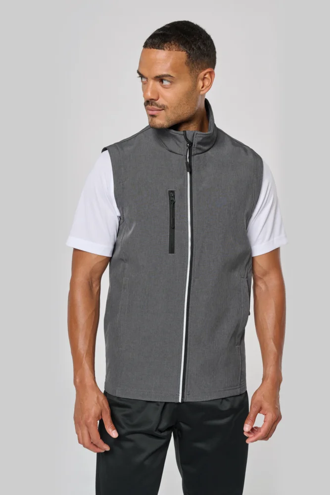 3-Lagen Softshell Jacke mit abnehmbaren Ärmeln