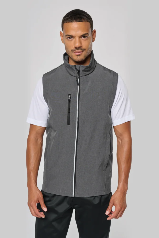 3-Lagen Softshell Jacke mit abnehmbaren Ärmeln