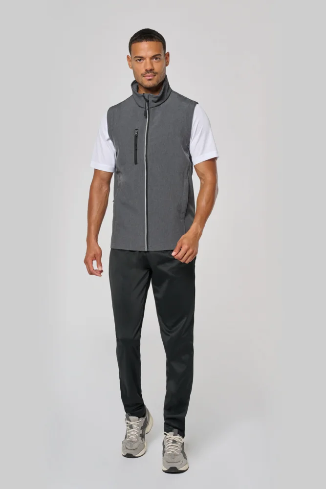 3-Lagen Softshell Jacke mit abnehmbaren Ärmeln