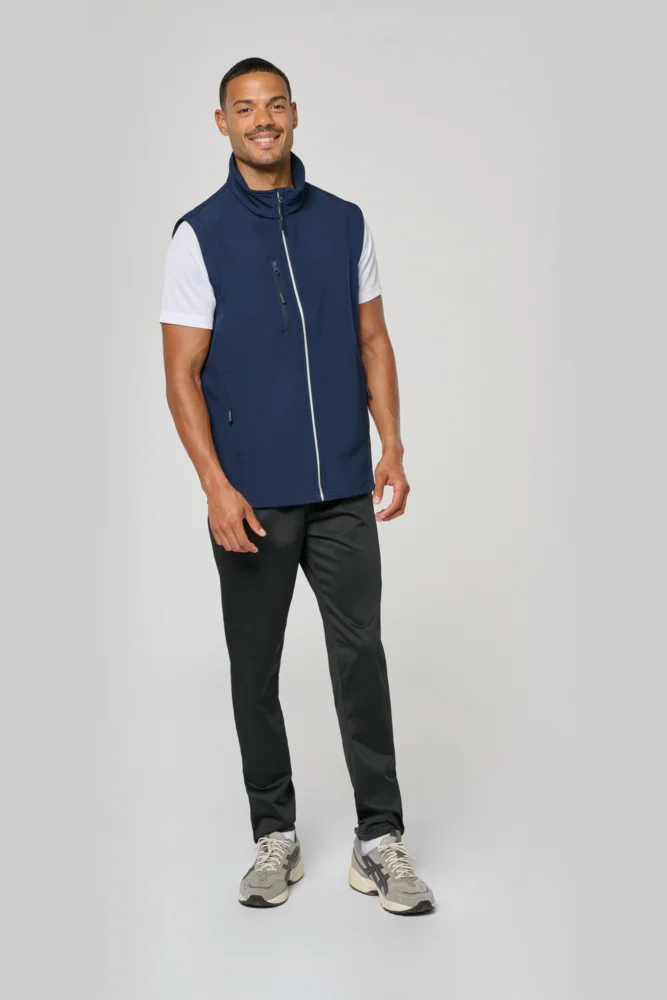 3-Lagen Softshell Jacke mit abnehmbaren Ärmeln