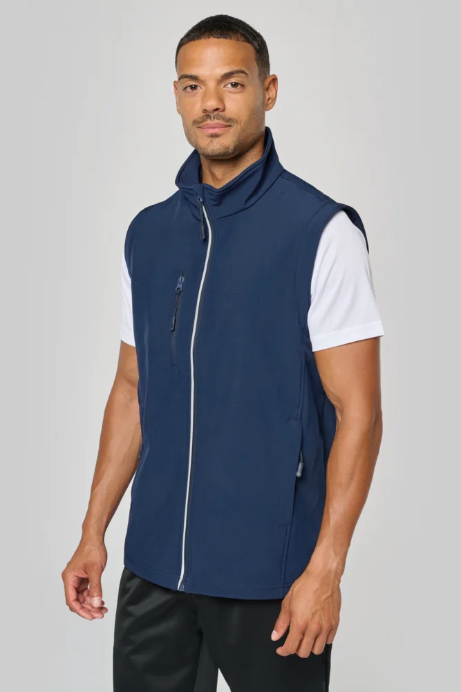 3-Lagen Softshell Jacke mit abnehmbaren Ärmeln
