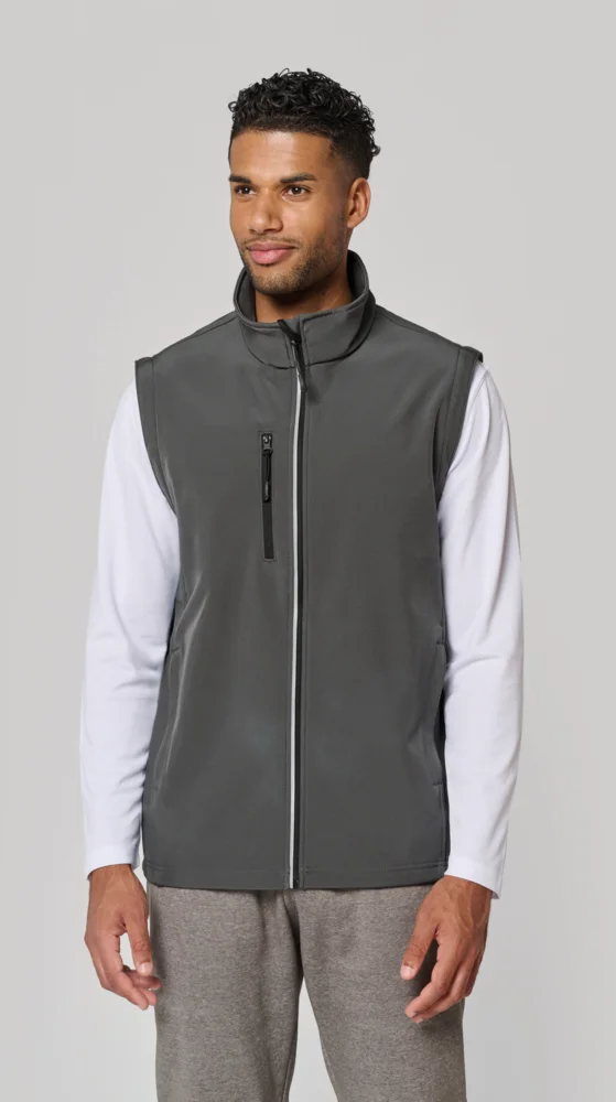 3-Lagen Softshell Jacke mit abnehmbaren Ärmeln