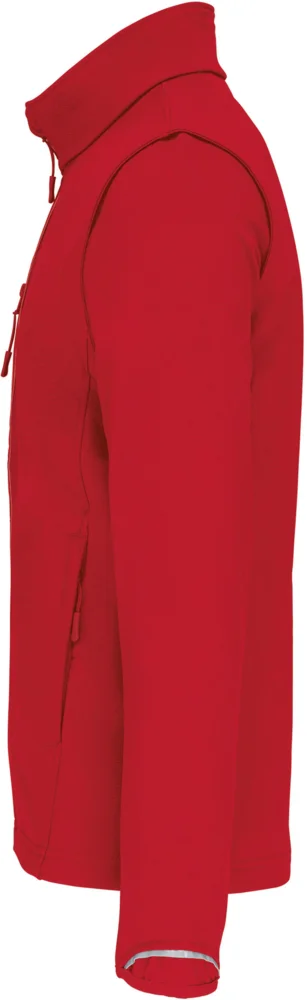 3-Lagen Softshell Jacke mit abnehmbaren Ärmeln