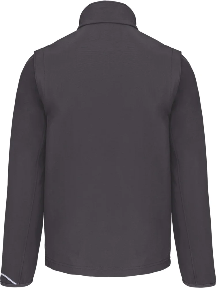 3-Lagen Softshell Jacke mit abnehmbaren Ärmeln