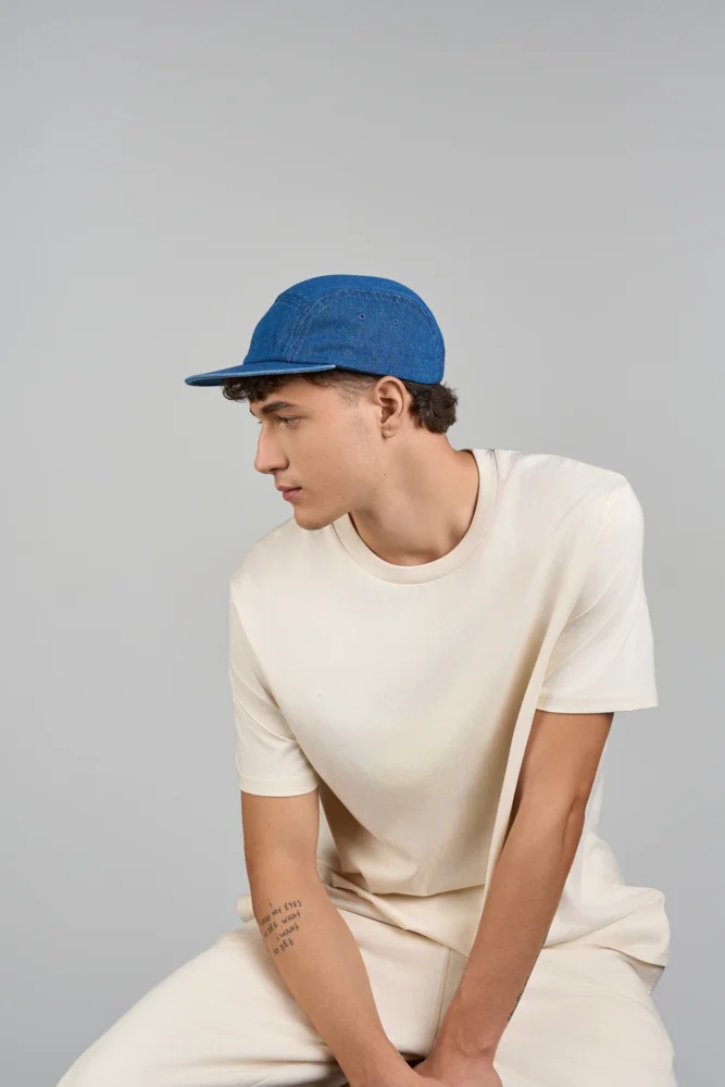 5 Panel Denim Kappe