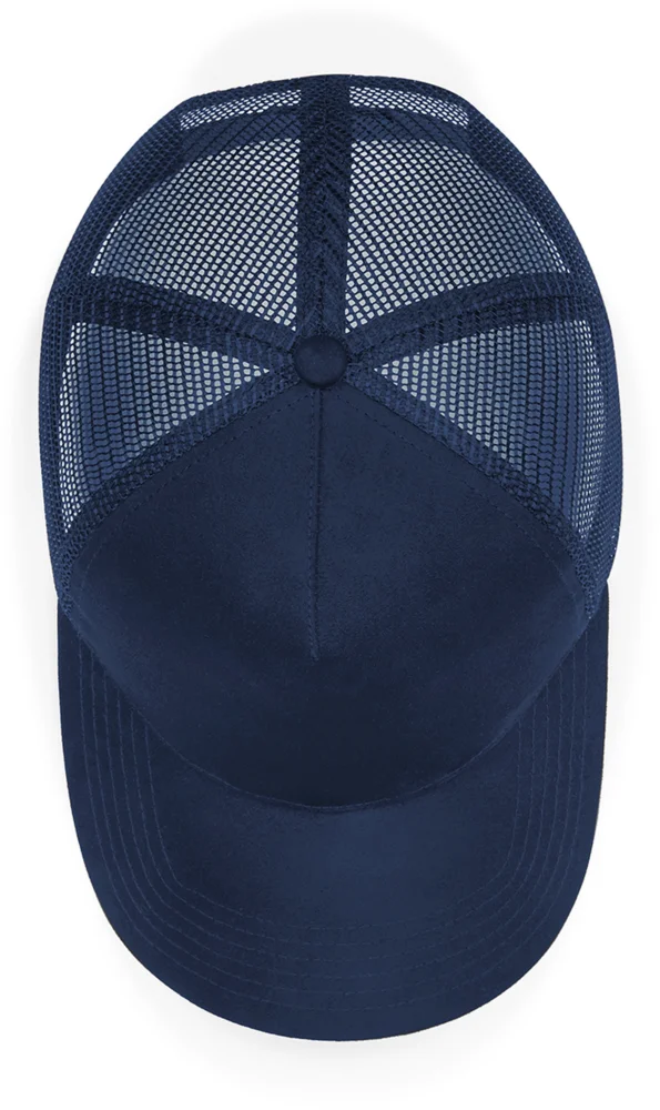 5 Panel Kappe "Suede Snapback Trucker"