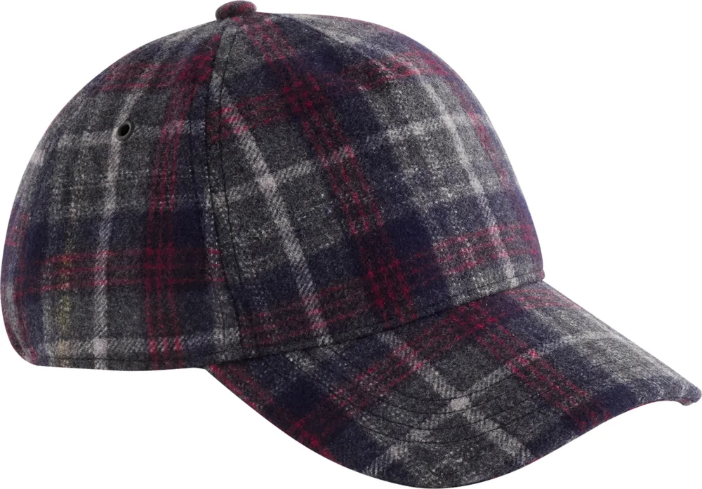 5 Panel Kappe "Wool Blend Check"