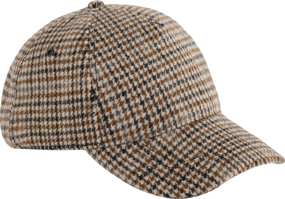 5 Panel Kappe "Wool Blend Check"
