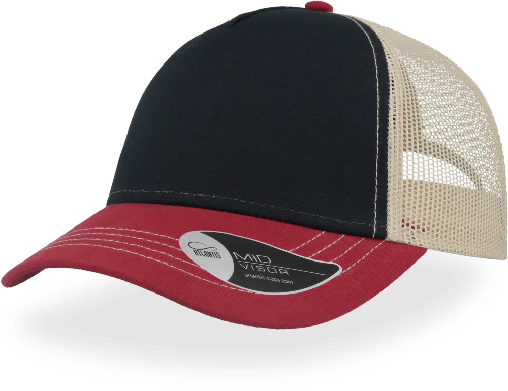 5 Panel Mesh Kappe "Rapper Canvas"