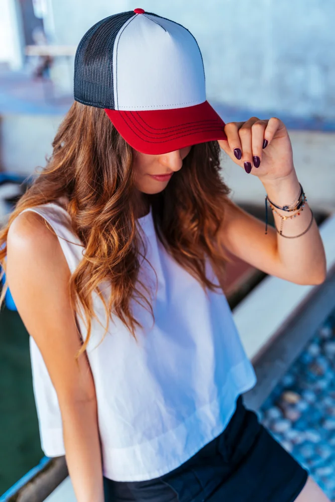 5 Panel Mesh Kappe "Rapper Canvas"