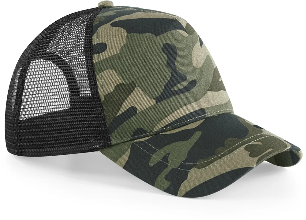 5 Panel Trucker Kappe "Camo"