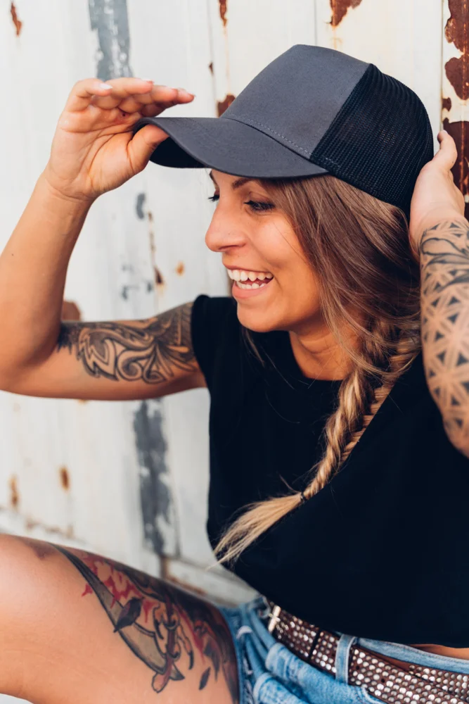 5 Panel Trucker Kappe "Rapper"