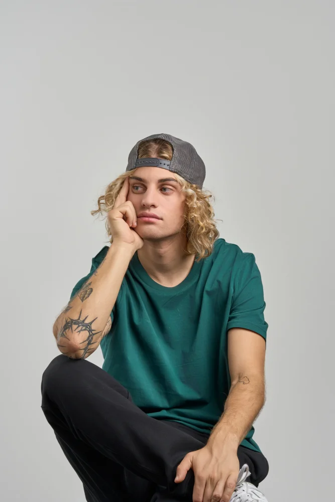 5-Panel Trucker Kappe "Rapper Jersey"