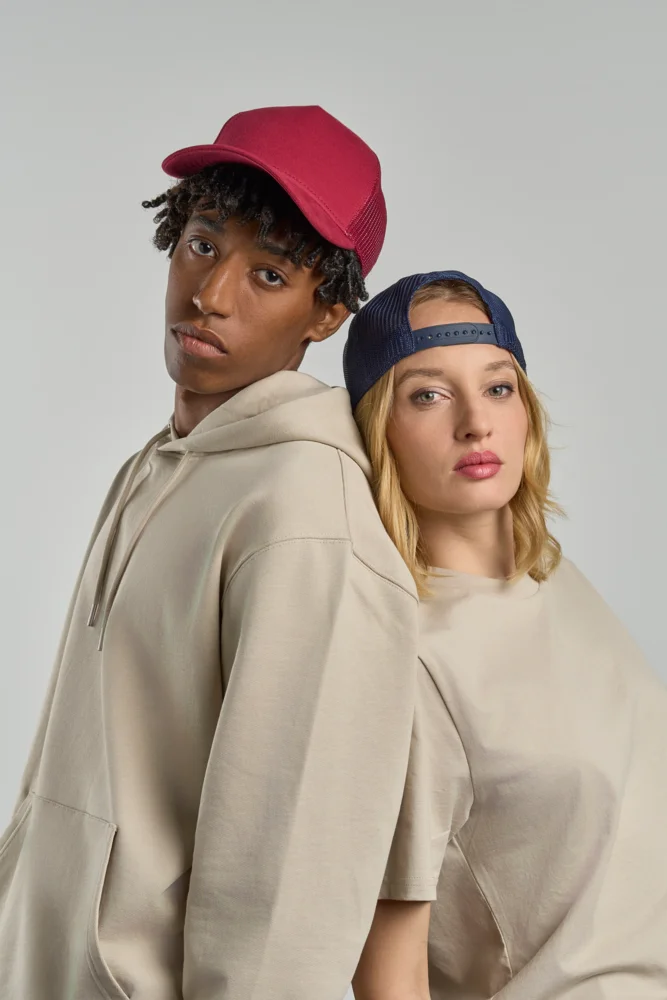 5-Panel Trucker Kappe "Rapper Jersey"