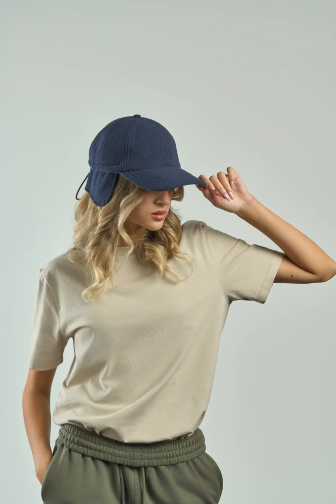 6 Panel Baseball Kappe mit Ohrenschutz
