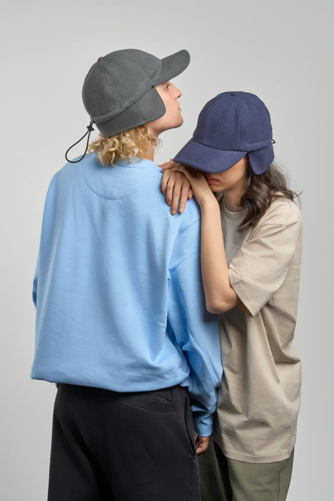 6 Panel Baseball Kappe mit Ohrenschutz
