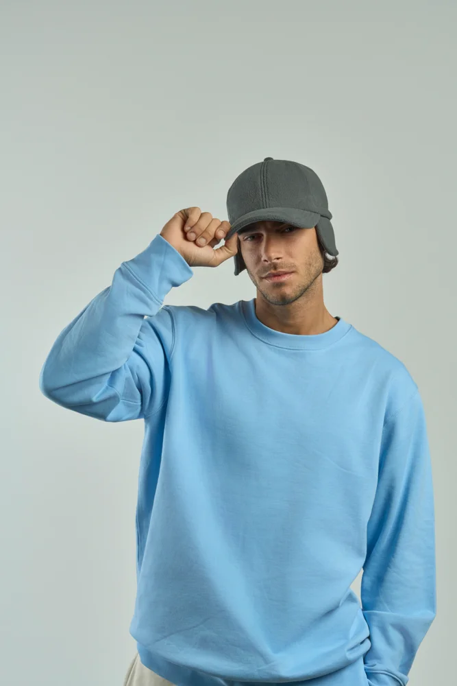 6 Panel Baseball Kappe mit Ohrenschutz