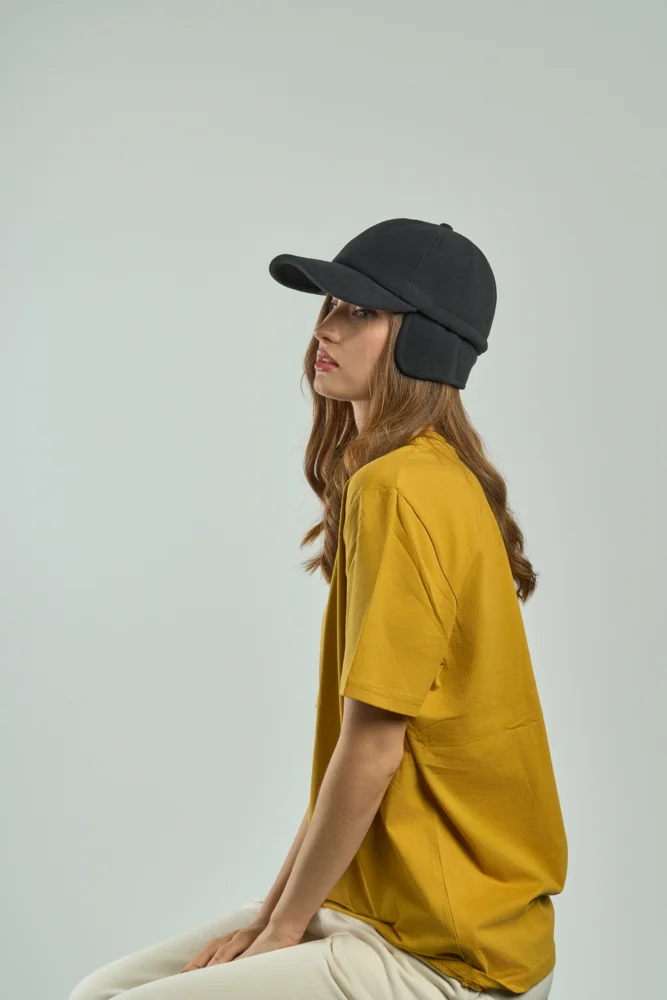 6 Panel Baseball Kappe mit Ohrenschutz