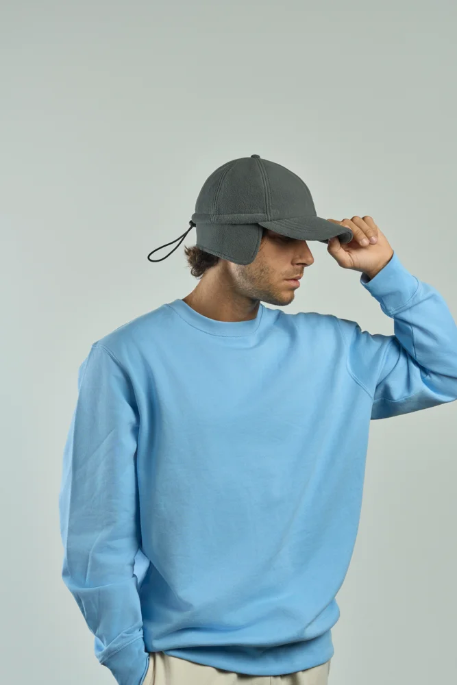 6 Panel Baseball Kappe mit Ohrenschutz