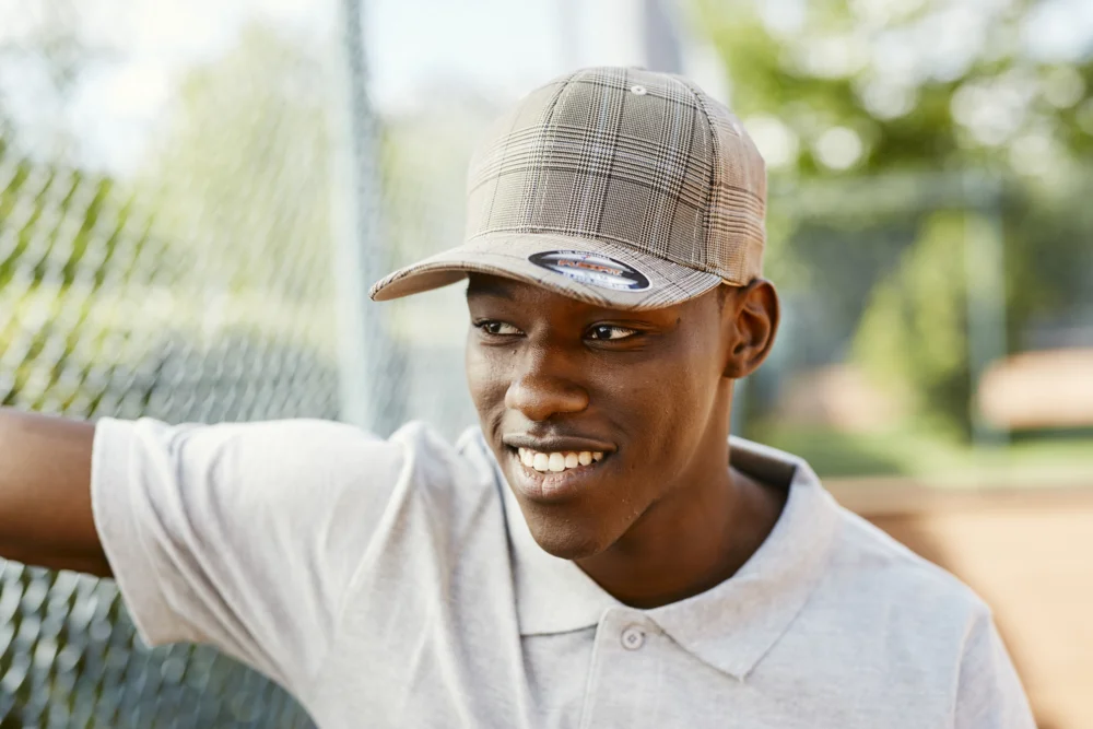 6 Panel Flexfit Glen Check Cap