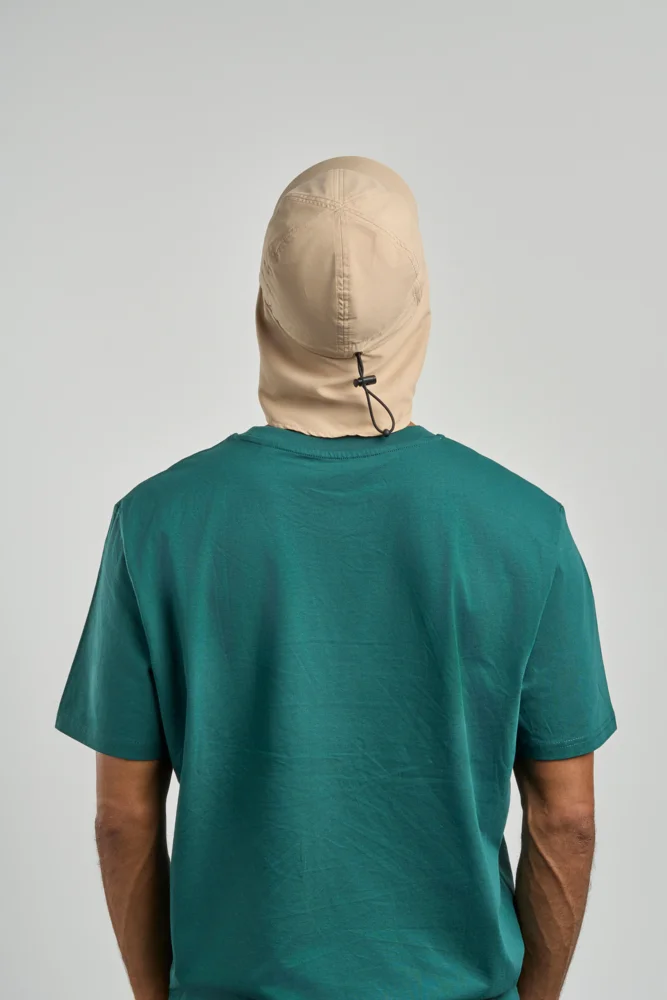 6 Panel Kappe mit Nackenschutz