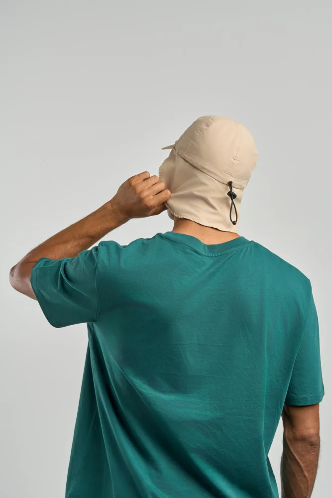 6 Panel Kappe mit Nackenschutz