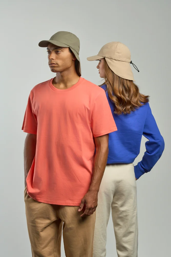 6 Panel Kappe mit Nackenschutz