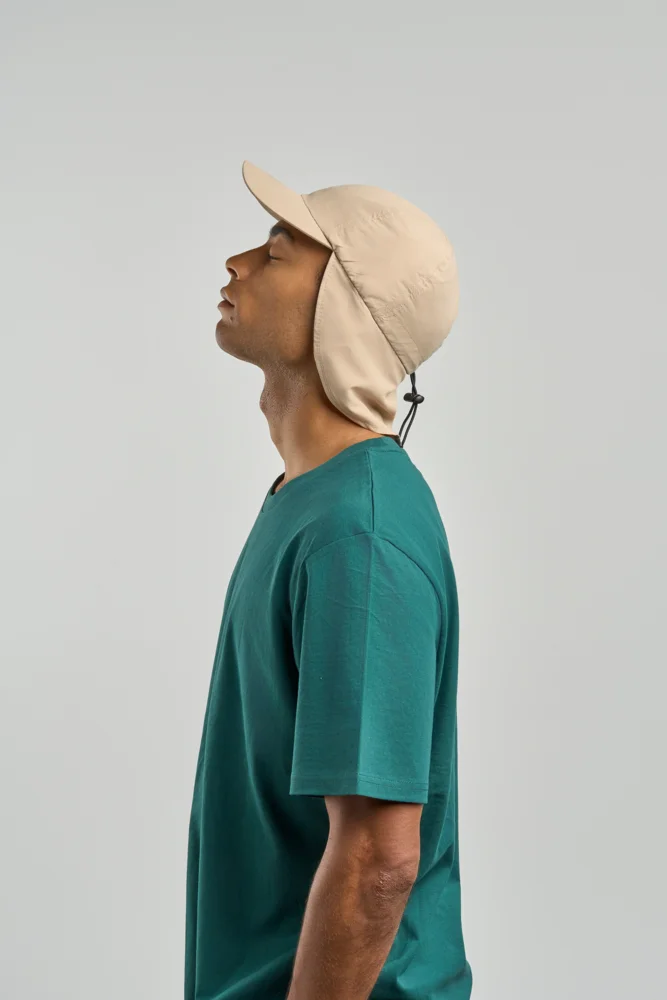 6 Panel Kappe mit Nackenschutz