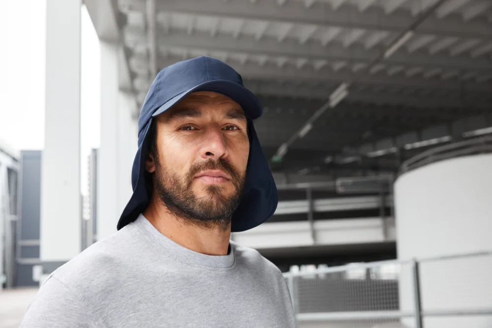 6 Panel Cap with Neck Protection