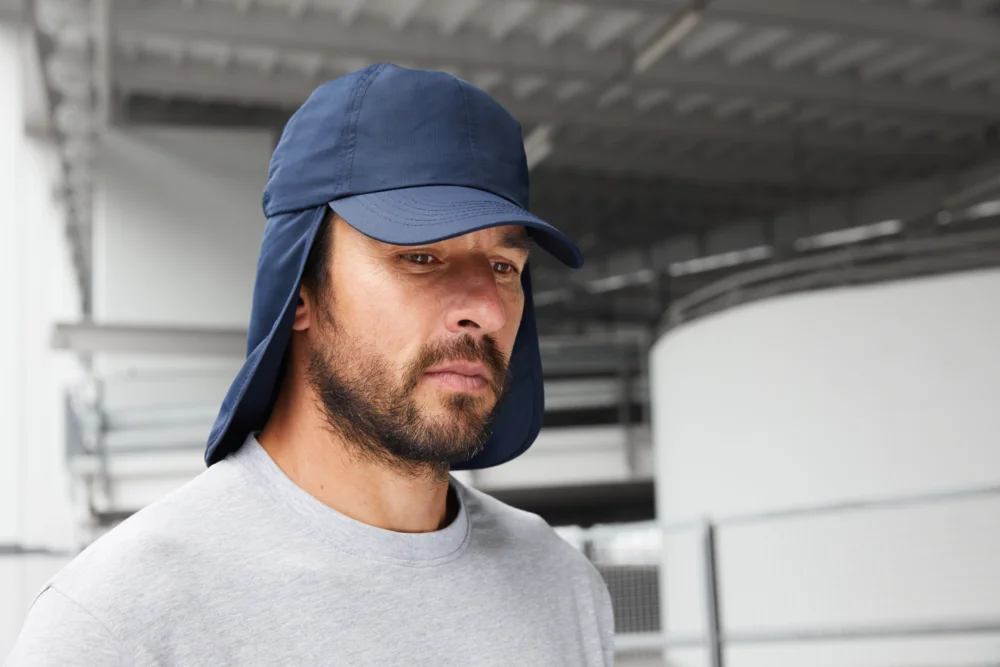 6 Panel Cap with Neck Protection